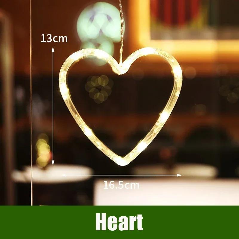 Светодиодная гирлянда Рождественские огни Декоративные огни Санта Клаус Витрина Присоски Огни Рождественская елка Цветные огни